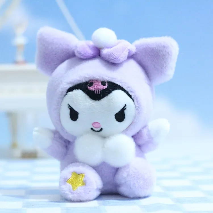 Anime Sanrio Kawaii Hello Kitty Kuromi melodia Cinnamoroll wisiorek pluszowa zabawka mała wisząca laleczka brelok lalka dziewczyny prezenty