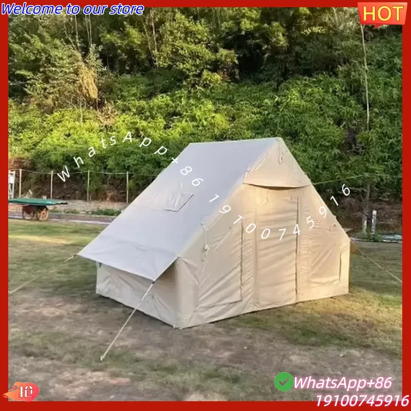 2026 Forerunner 600D Oxford Waterproof Windproof Travel Camping Tenten Inflatable House Tent for Family