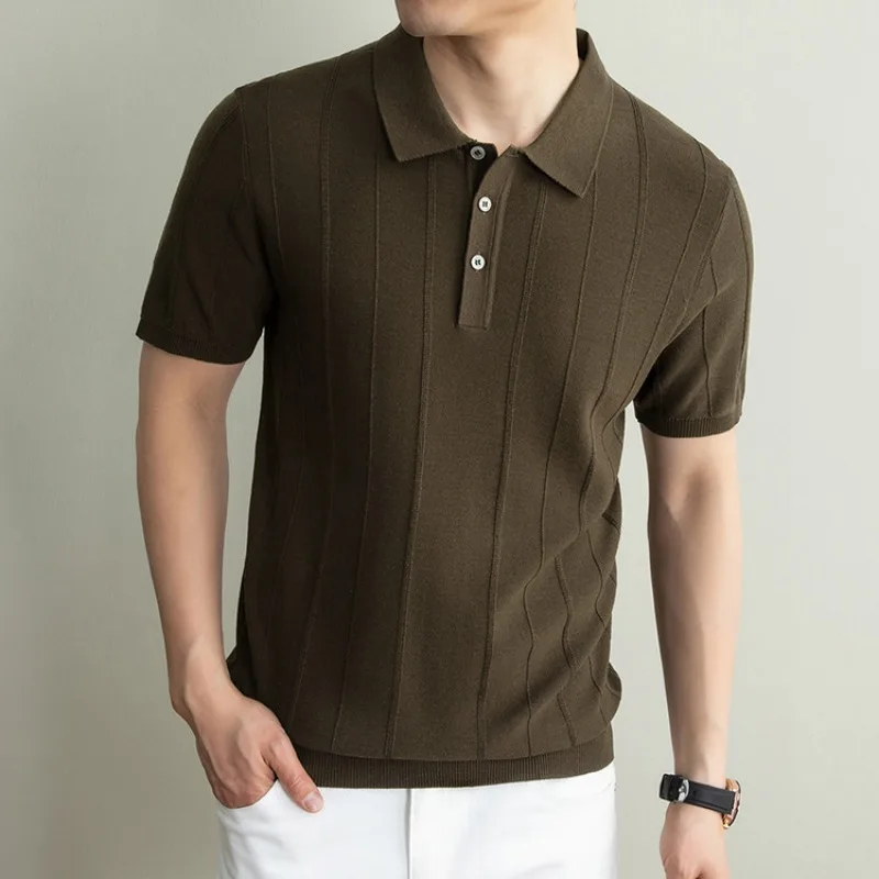 

Linen Men's Polo Shirts T shirt Old Money Look Short Sleeve Fashion Casual Fit for Summer Vacation Daily Wear