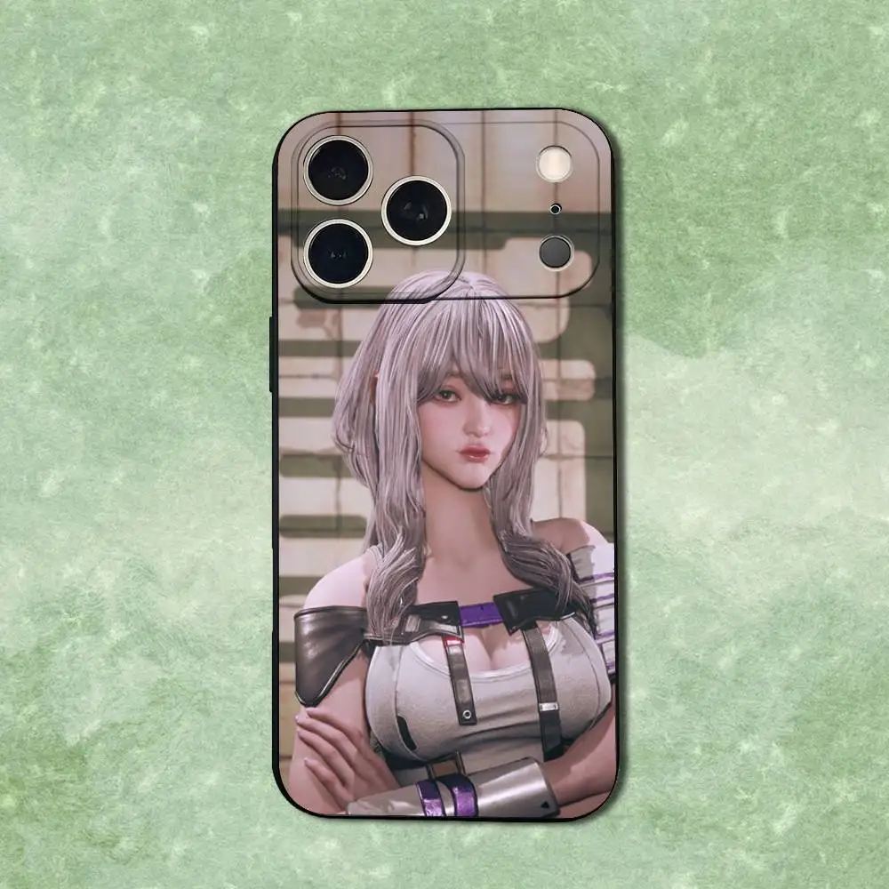 Funda de teléfono Cute Art S-Stellar B-Blades para iPhone 14,13,17,12,11,16,15,Plus,Pro Max,XS,X,XR,SE,Mini,funda negra de silicona suave