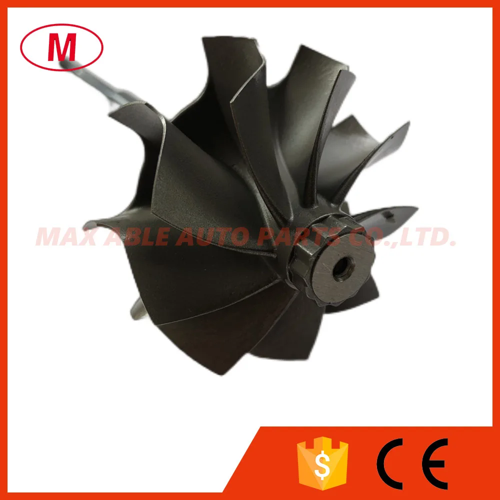 B58 55/60mm 9 Blades Reverse Turbo Turbine Shaft /Turbo Shaft/Turbine Wheel R5.6 for Turbocharger Cartridge/CHRA/Core