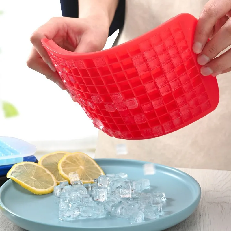 

Food grade 160 grid 1cm small square silicone ice box mold for household easy to clean broken ice making box