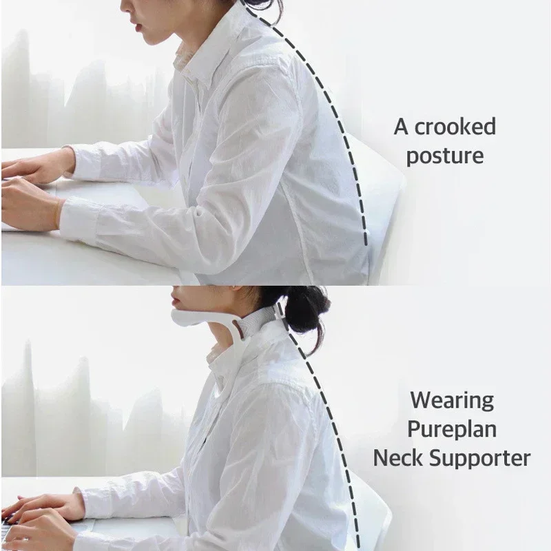 Picture 6: Neck Stretcher Posture Corrector Neck Brace Support Improve Pain Caused Girth Adjustable Correct Effectively Stretcher