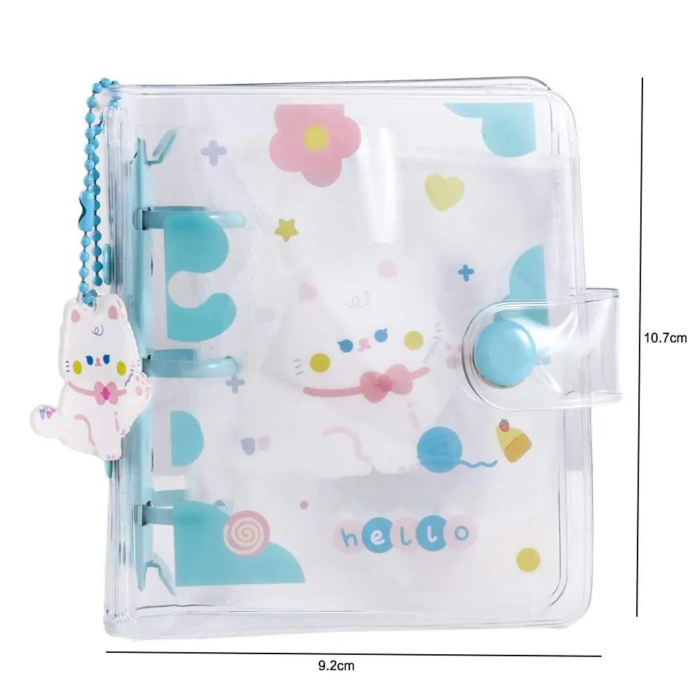 Students Kawaii Planner 3 Hole Hand Book Mini Binder Ring Notebook Photo Album Loose Leaf Notebook Binder Notebook