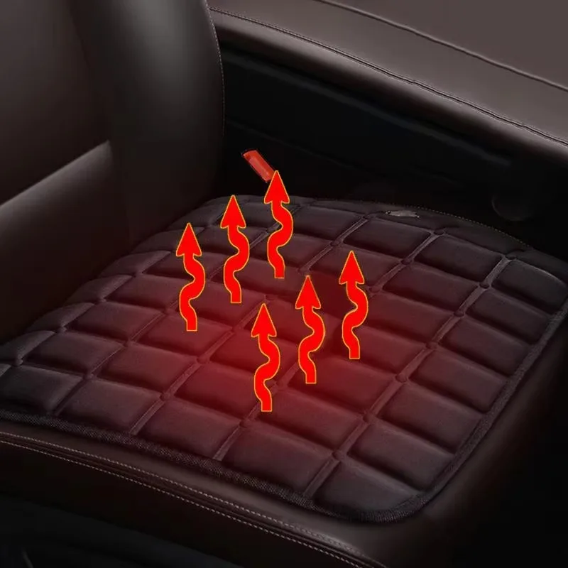 Electric Cloth Heater Pad Winter Car Heating Cushion Seat Household Car Seat Heating Pad Fast-Heating Seat Cushion 5V USB