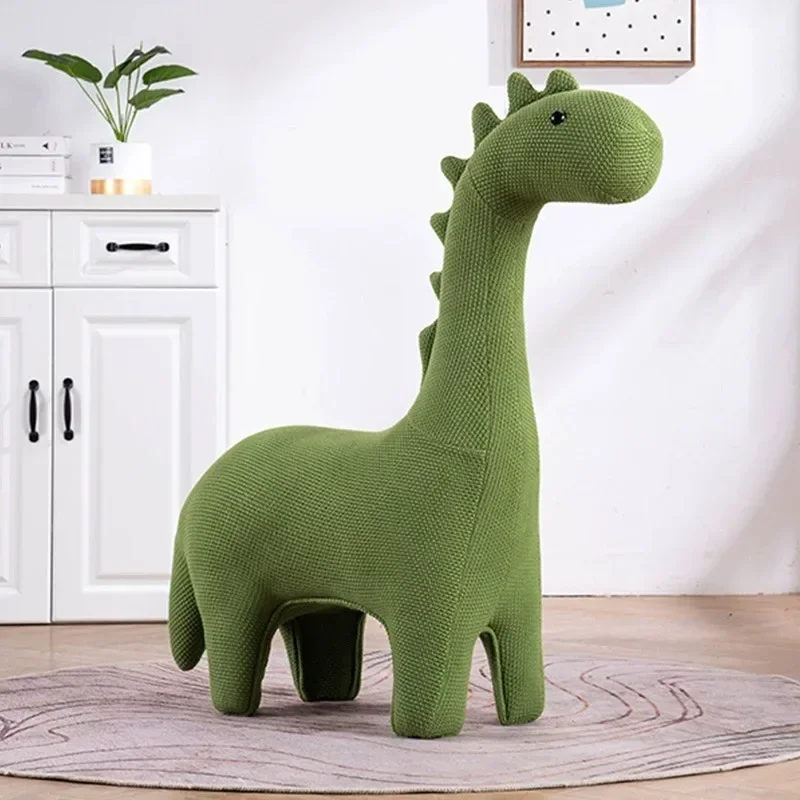 Children's knitted dinosaur sofa chair cartoon seat animal giraffe seat