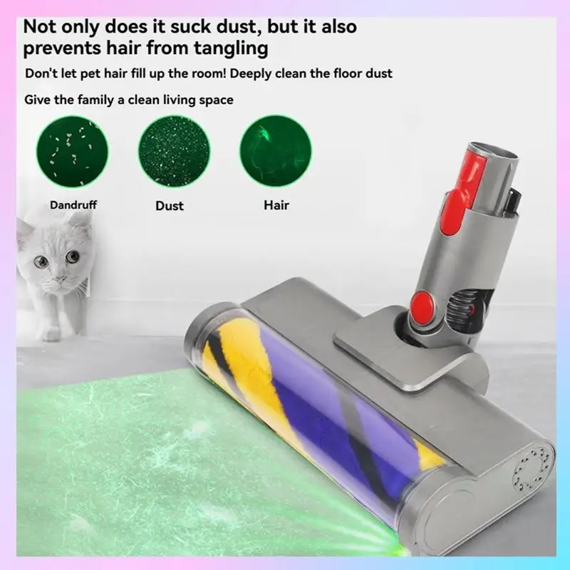 ABRG-สําหรับ Dyson V7 V8 V10 V11 V15 สูญญากาศสิ่งที่แนบมาไฟฟ้าชั้นหัวแปรงอะไหล่เครื่องดูดฝุ่น