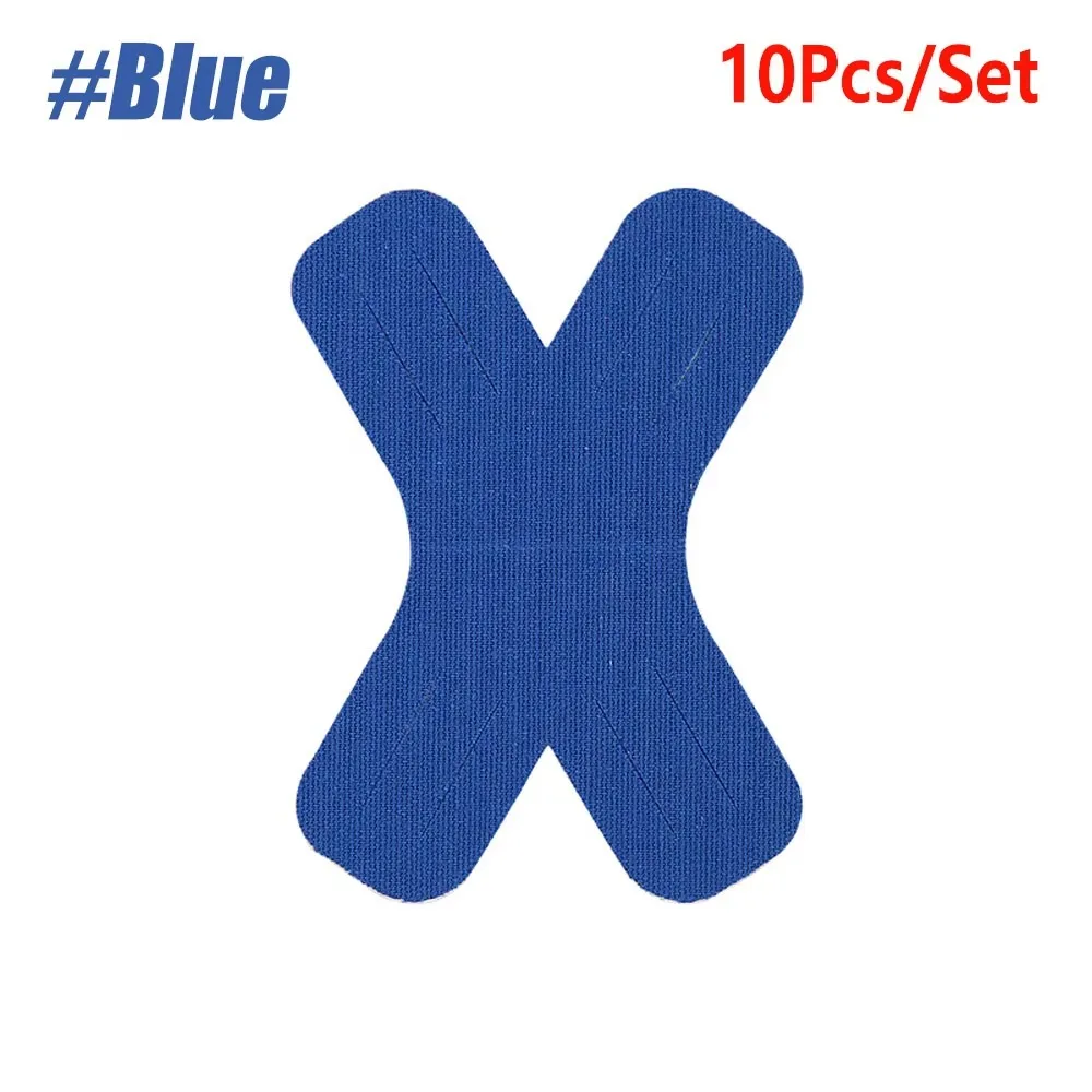 10Pcs/Set Waterproof Gym Kinesiology Tape Breathable Precut Athletic Sports Tape Self-adhesive Relieve Muscle Soreness