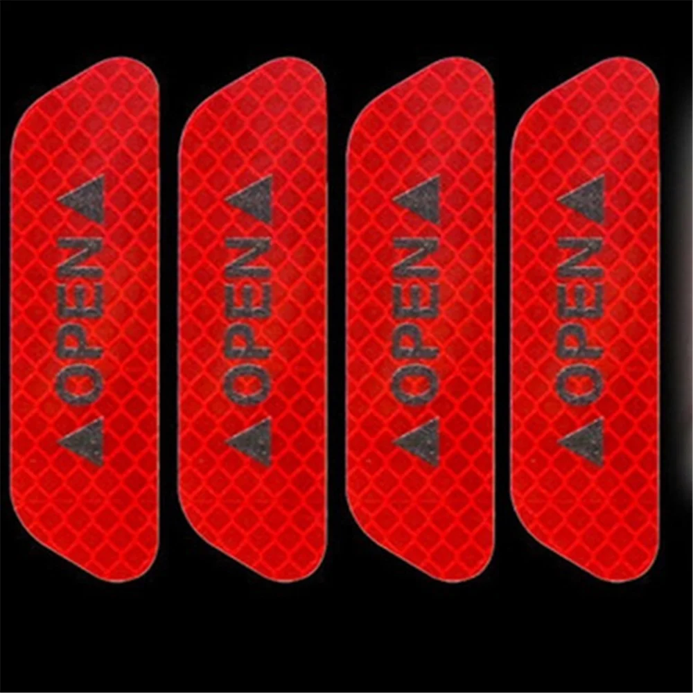 OPEN Reflective Tape Auto Exterior Sticker 4Pcs/set for LEXUS IS250 IS300 ES240 ES250 ES300 ES300H ES330 ES350 GS300