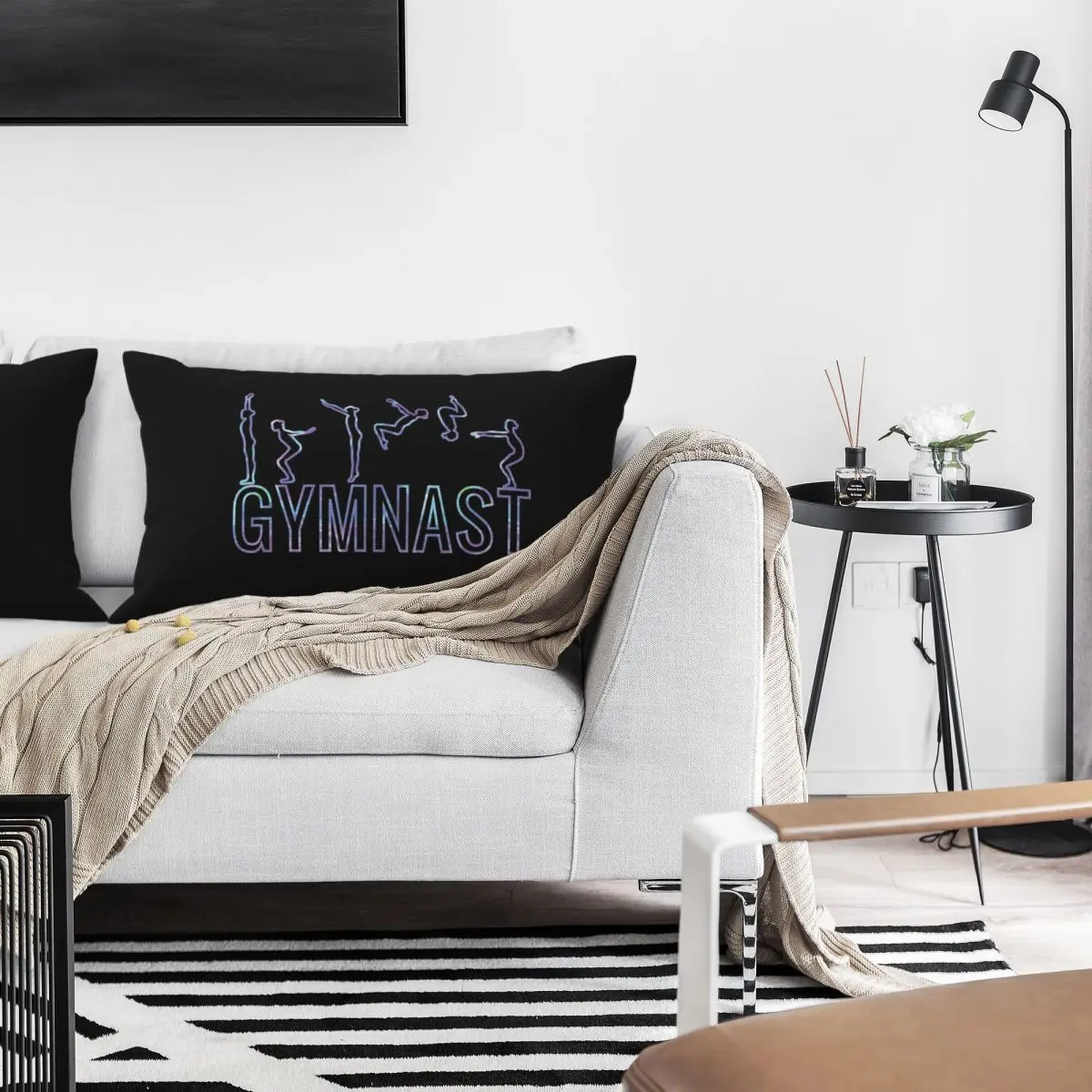 Gymnast - Holographic Rectangle Linen Pillowcase Cushion Cover Polyester Decorative Bed Home Comfort Throw Pillow