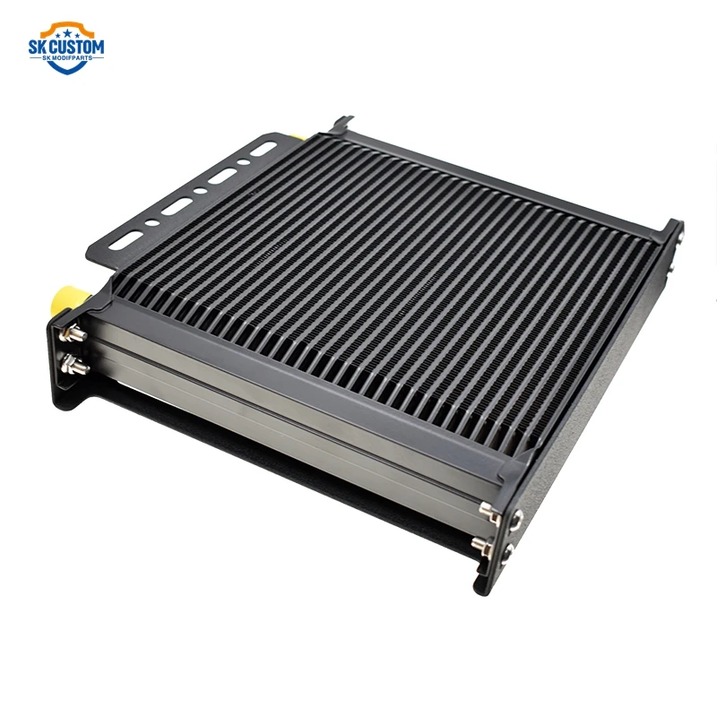 Universal Engine Oil Cooler Fan Kit For Car Modification AN10 Interface 13/15/25/30 Row+7