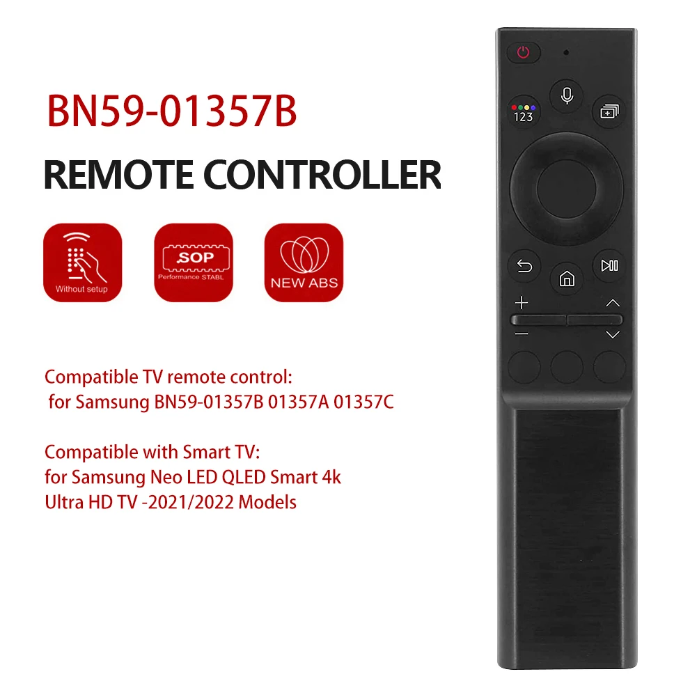 Remote Control Infrared Television Bluetooth Control with Voice Control for Samsung BN59-01357B 01357A 01357C LED QLED Smart TV