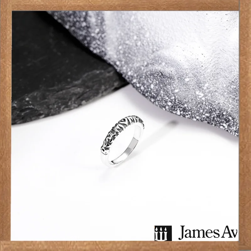 S925 Silver Zebra‑Stripe Band Ring Retro Animal Print Textured Finger Ring Trendy Stackable Statement Jewelry Gift for Women