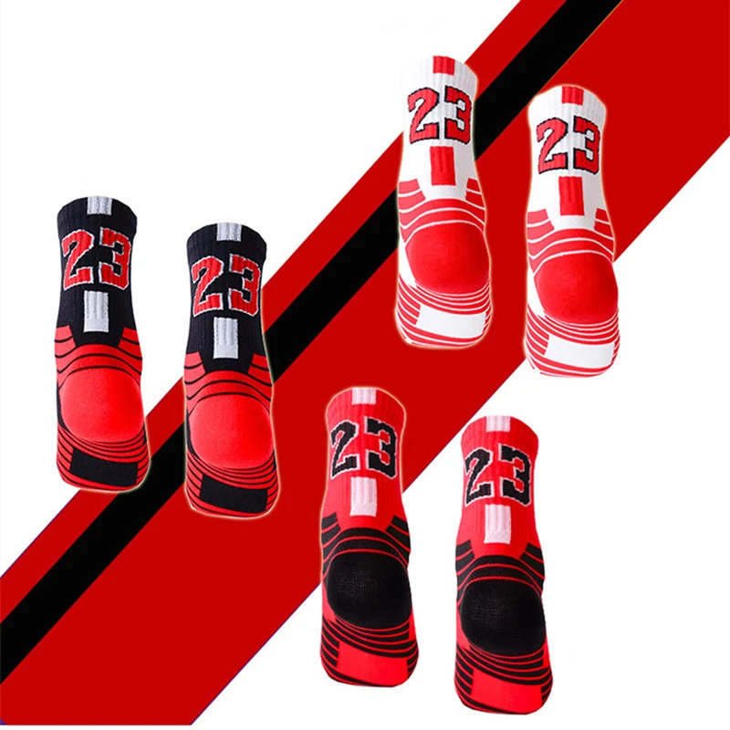 Chaussettes de basket-ball professionnelles pour enfants et hommes, chaussettes de sport respirantes, séchage rapide, extérieur, cyclisme, escalade,