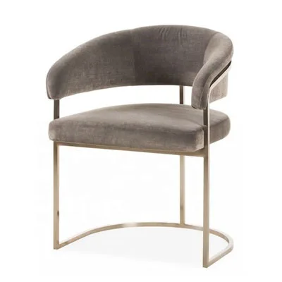 

For Custom Nordic Light Luxury Metal Stainless Steel Dining Chair Fashion Casual Coffee Chair Design Modern Simple Armchair