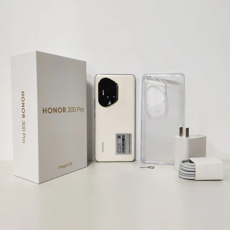 ใหม่ Honor 300 Pro โทรศัพท์มือถือ Snapdragon 8 Gen 3 50.0MP กล้อง 6.78 "AMOLED 120HZ Android 15.0 OTA 100W ชาร์จ 5300mAh แบตเตอรี่