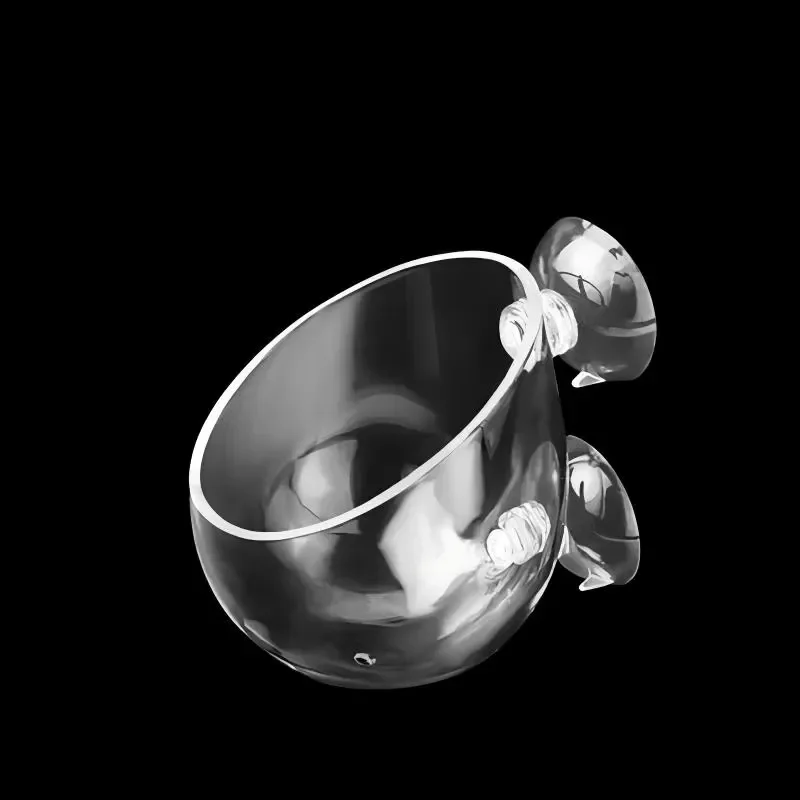 PKY aquarium decorative hanging fish tank mini crystal acrylic glass tank boka hydroponic tank cup feeding accessories