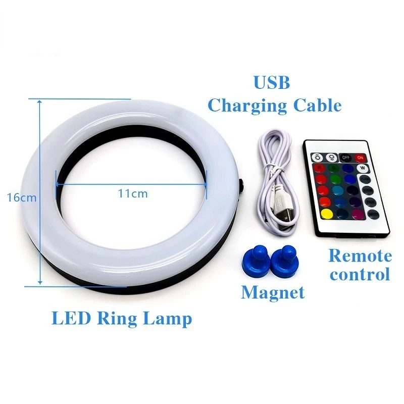 EVILSMOKING Colorful LED Hookah Lights Show Ring Shisha Lamp Magnet Adsorption with Remote Control Chicha Cachimba Accessories