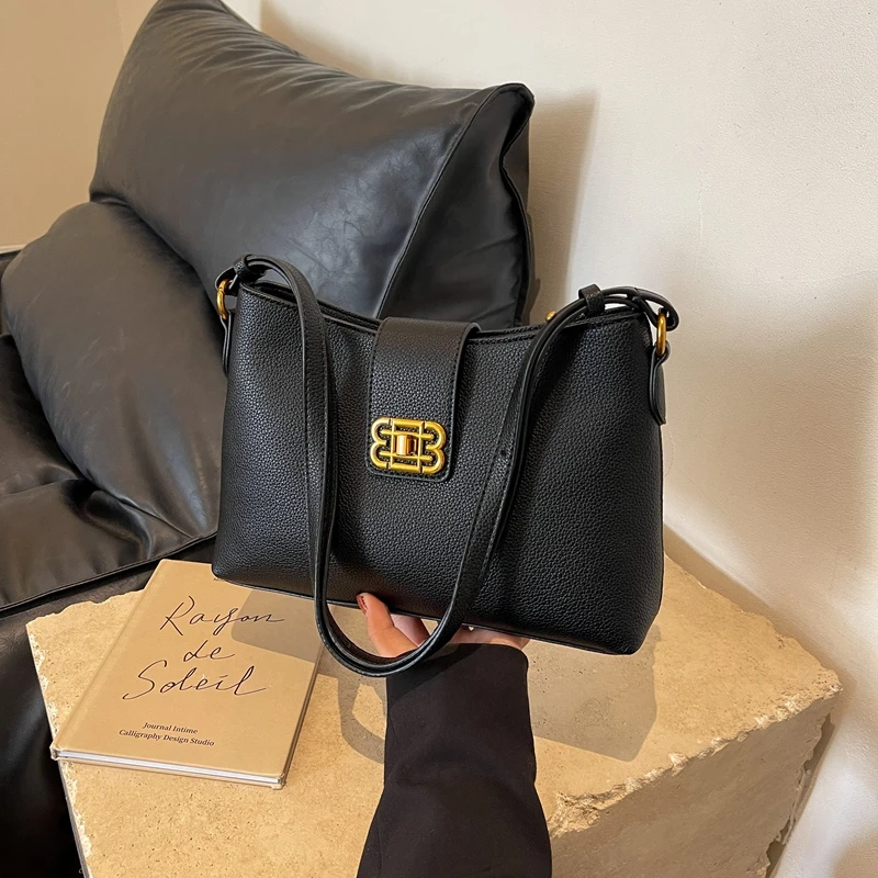 Wysokiej klasy uniwersalna torba na ramię - elegancki, niszowy, modny design pasujący do słodkich, retro, codziennych i modnych stylizacji dziewczęcych.