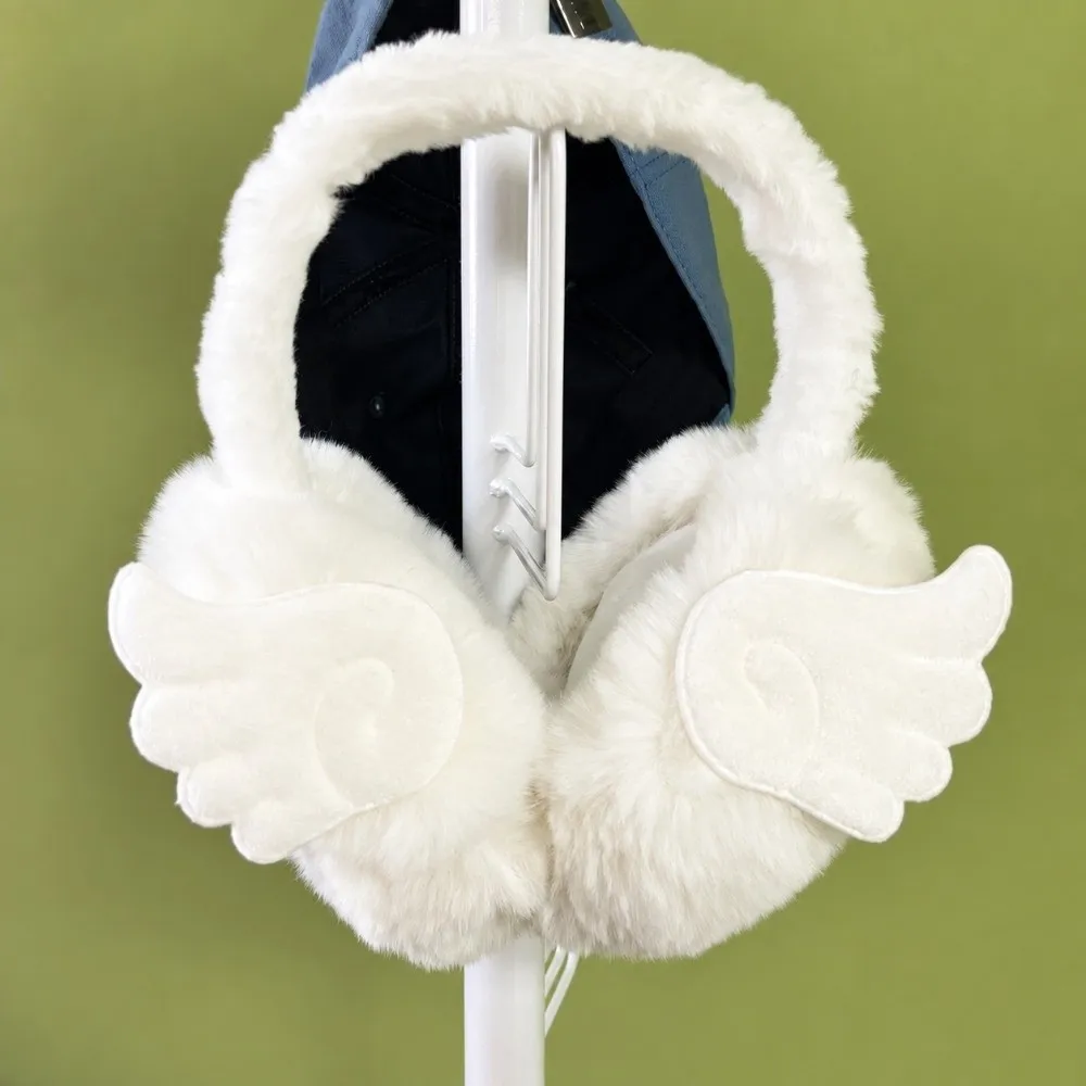 Lovely Harajuku Style Warm Earmuffs Foldable Cold-proof Outdoor Earflap Protection Ear Cover Portable Soft Ear Warmer for Girls