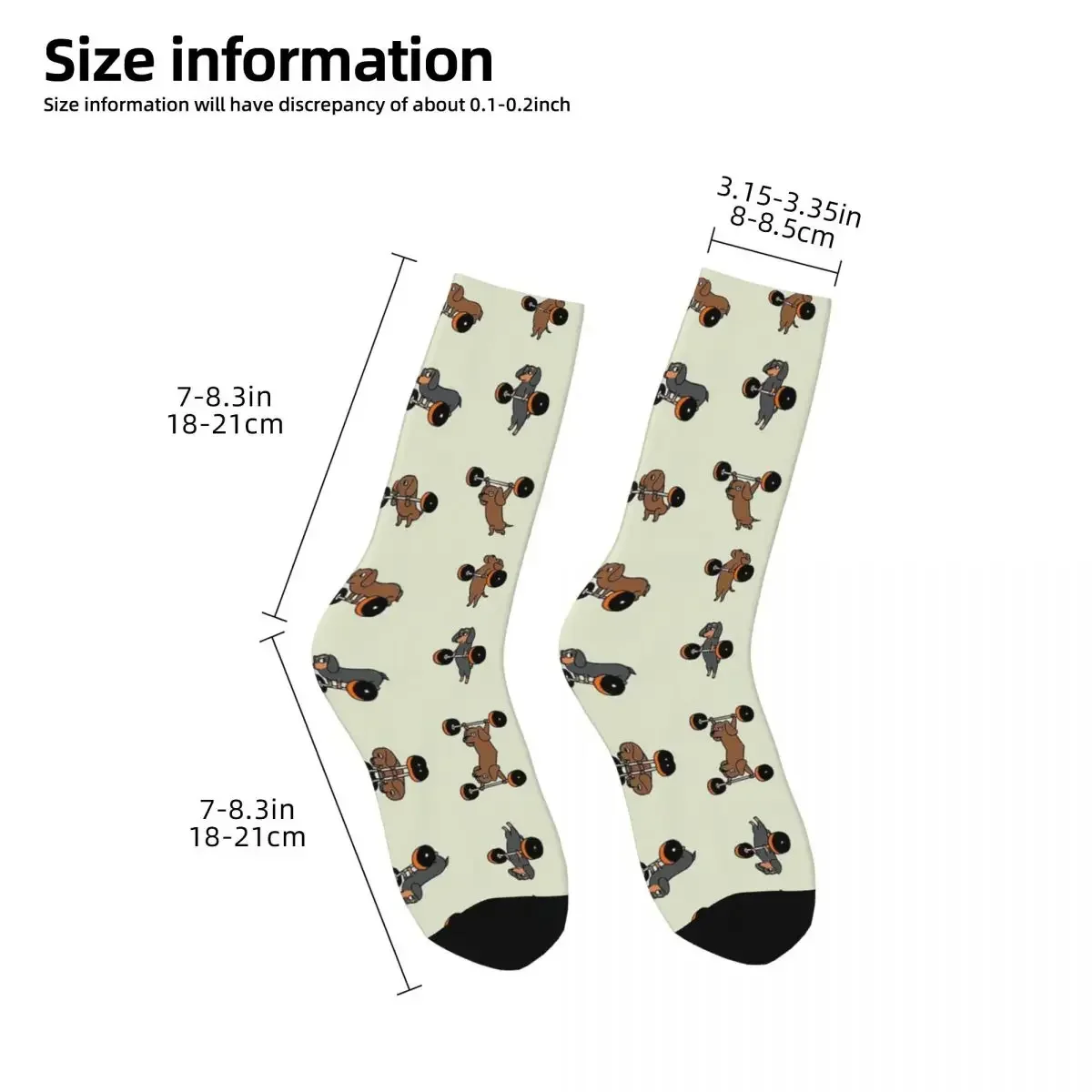 Lifting Dachshund Socks Harajuku High Quality Stockings All Season Long Socks Accessories for Man's Woman's Christmas Gifts