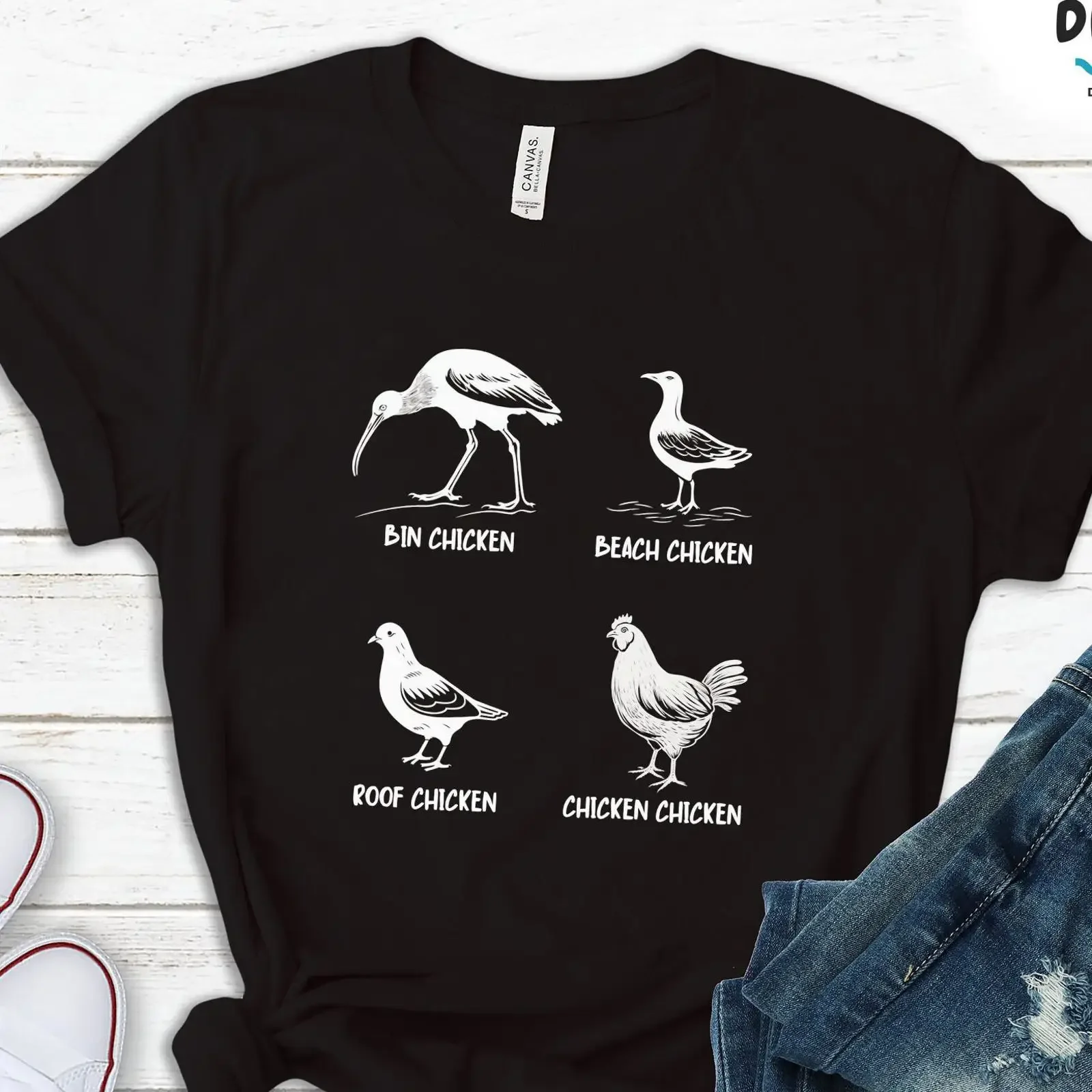 Funny Australian Backyard Birds T Shirt Bin Chicken Ibis Seagull Pigeon Humor Aussie Bird Lover  vintage Washed Casual homme