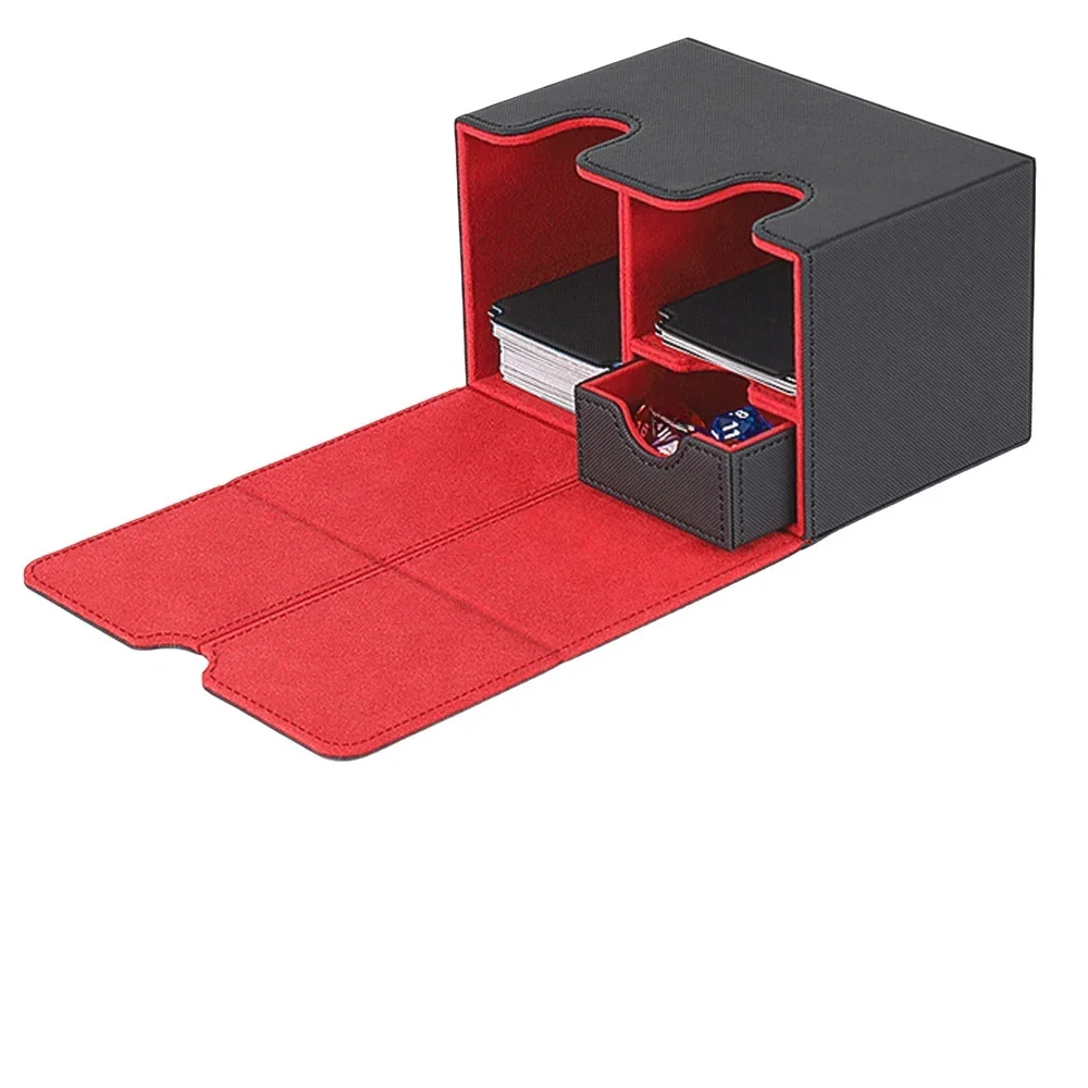 Card Storage Box Card Box Big Brand Box Solid Color Storage Box Top Side Installation Toys Games Collection Card for Trading