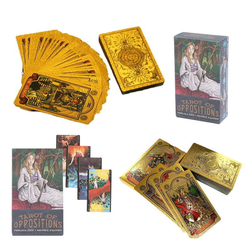 Oraculos in Spanish Portuguese Tarot Cards Tarot In Spanish with Instruction Book Tarot Decks Board Game in Spanish Gold Tarot