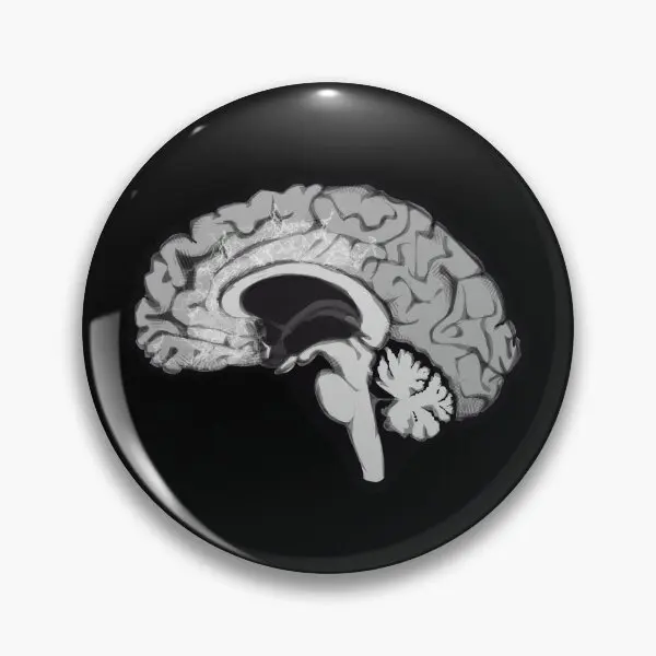 Neuroscience The Dreaming Brain Soft Button Pin for Women, Clothes Revers Pin, Funny Collar Jewelry, Cartoon Metal Fashion, Lover Gift