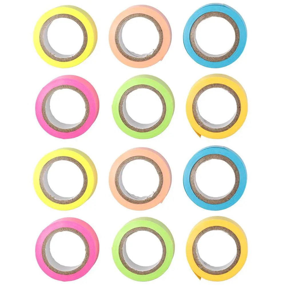 Multipurpose Paper Hand Ledger Tape 1.81 Inch Multicolour Hand Tear Tape Marking Sticker Office
