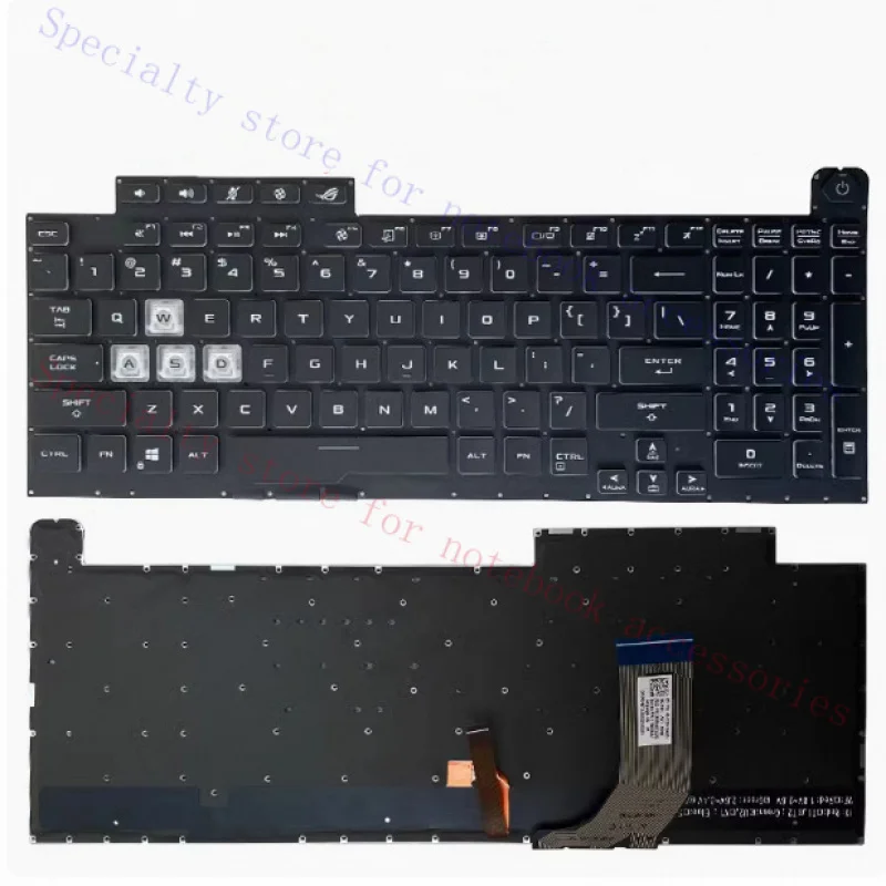 

A+ New for ASUS PLUS ROG G731 G731G GU S7D keyboard colorful blacklight