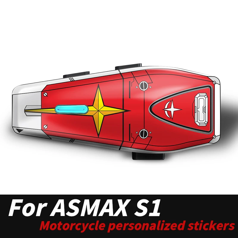 ل ASMAX S1 سماعة رأس بخاصية البلوتوث ملصقات الزخرفية طبقة رقيقة واقية مخصصة الجلد التفاف تعديل الملحقات الجمالية #1