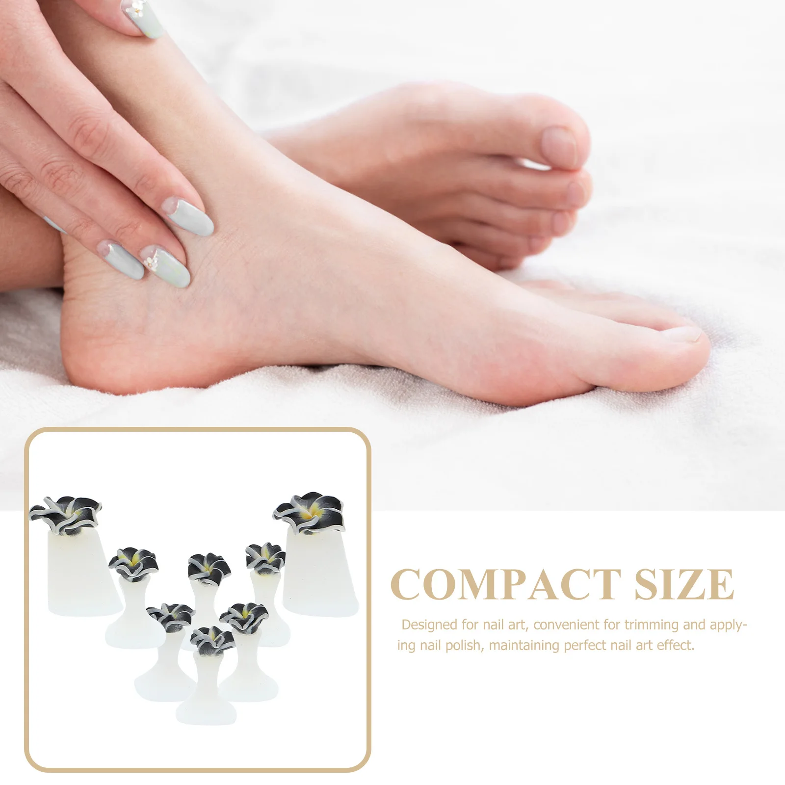 

3Sets Silicone Toe Separators Pedicure Divider Comfortable Nail Art Tool for Nail Polish Application Toe Separators for Pedicure