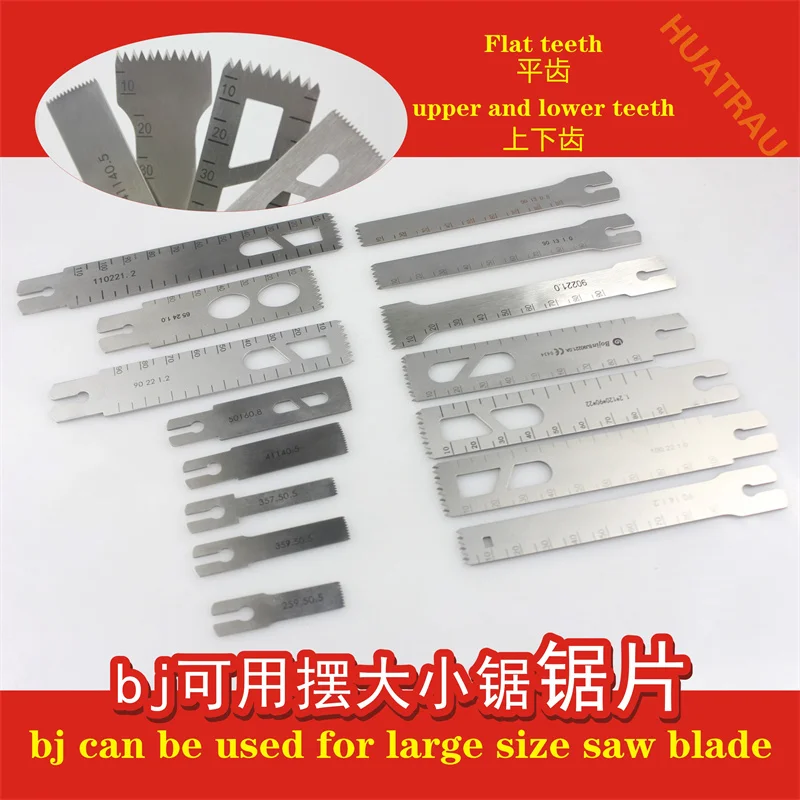 Orthopedic surgical instruments: Manual and electric bone saws for hands, feet, limbs, and femoral heads, made of alloy steel, w