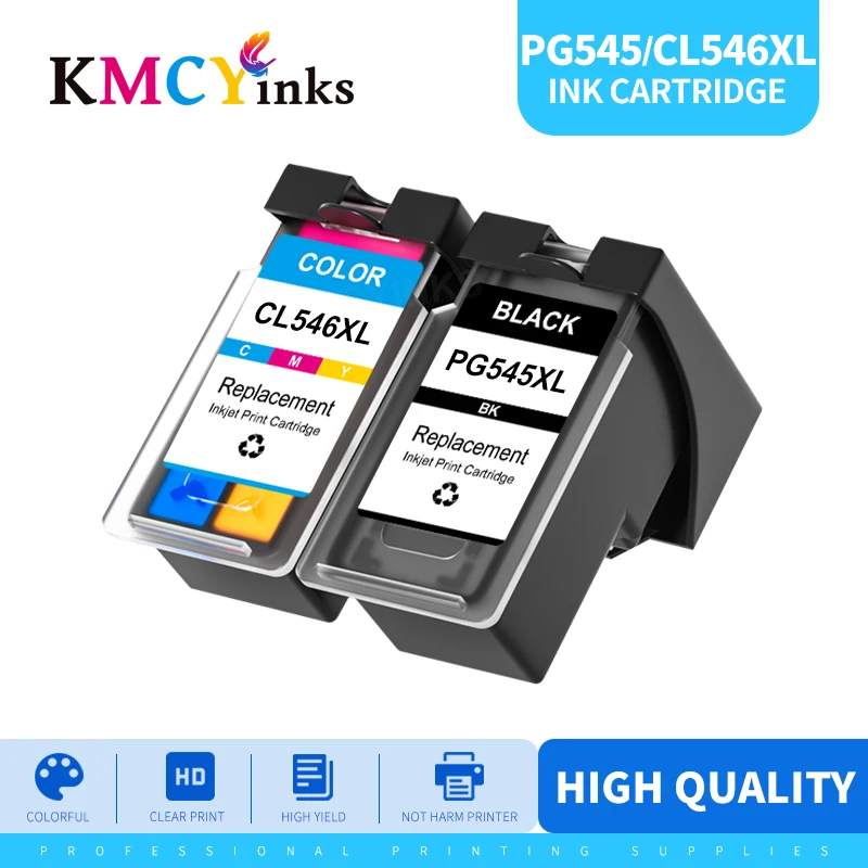 Перезаправленные картриджи PG545XL CL546XL (PG 545 CL 546) подходят для Canon IP2800, IP2850, MG2400, MX495, MG2950, MG2550, MG2450.