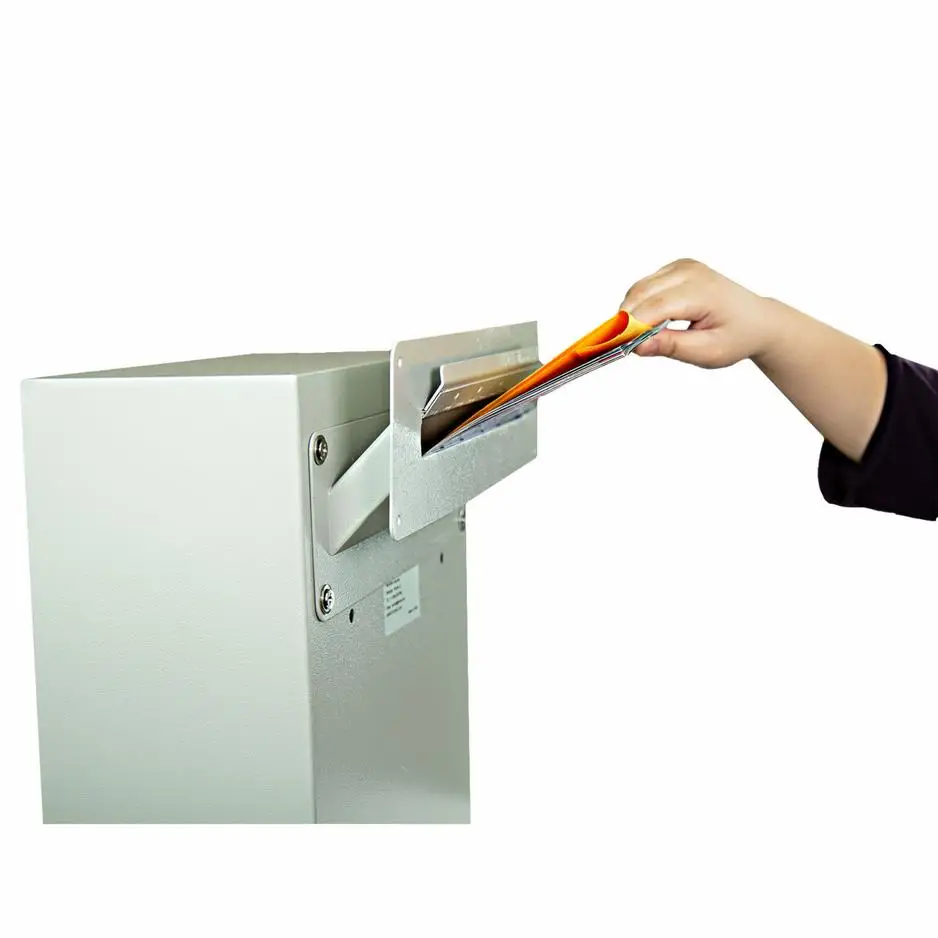 

Household Dropbox Steel Mailbox Through the Wall Mail Slot with Large Storage Letter Box