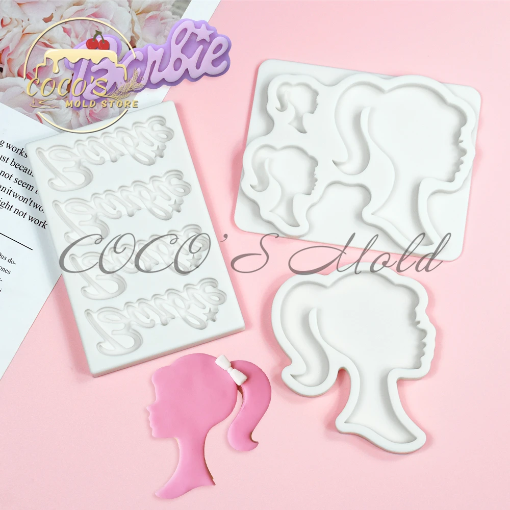 Pretty Girl Silicone Mold DIY Chocolate Cake Mold Fondant Cake Decorating Tools Kitchen Baking Accessories