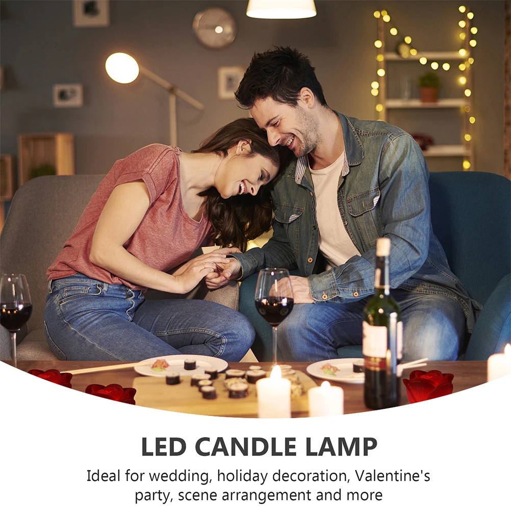 

4pcs Rose Lamp Electric LED Light Decorative Desktop Adorn Festive Romantic Home Decoration Mantels for Valentine's