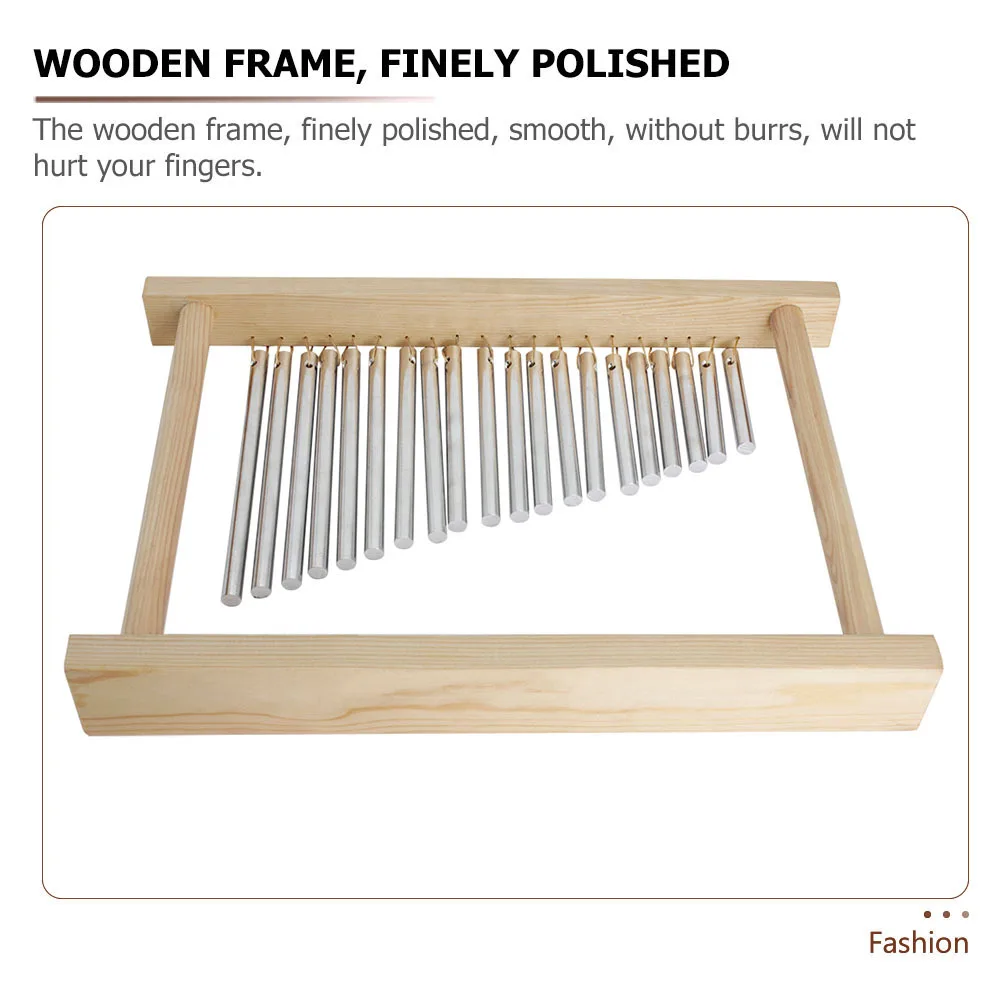 

1Set Professional Twenty-Tone Accompaniment Wind Chime Solid Brass Musical Instrument Cultivate Visual Auditory Skills