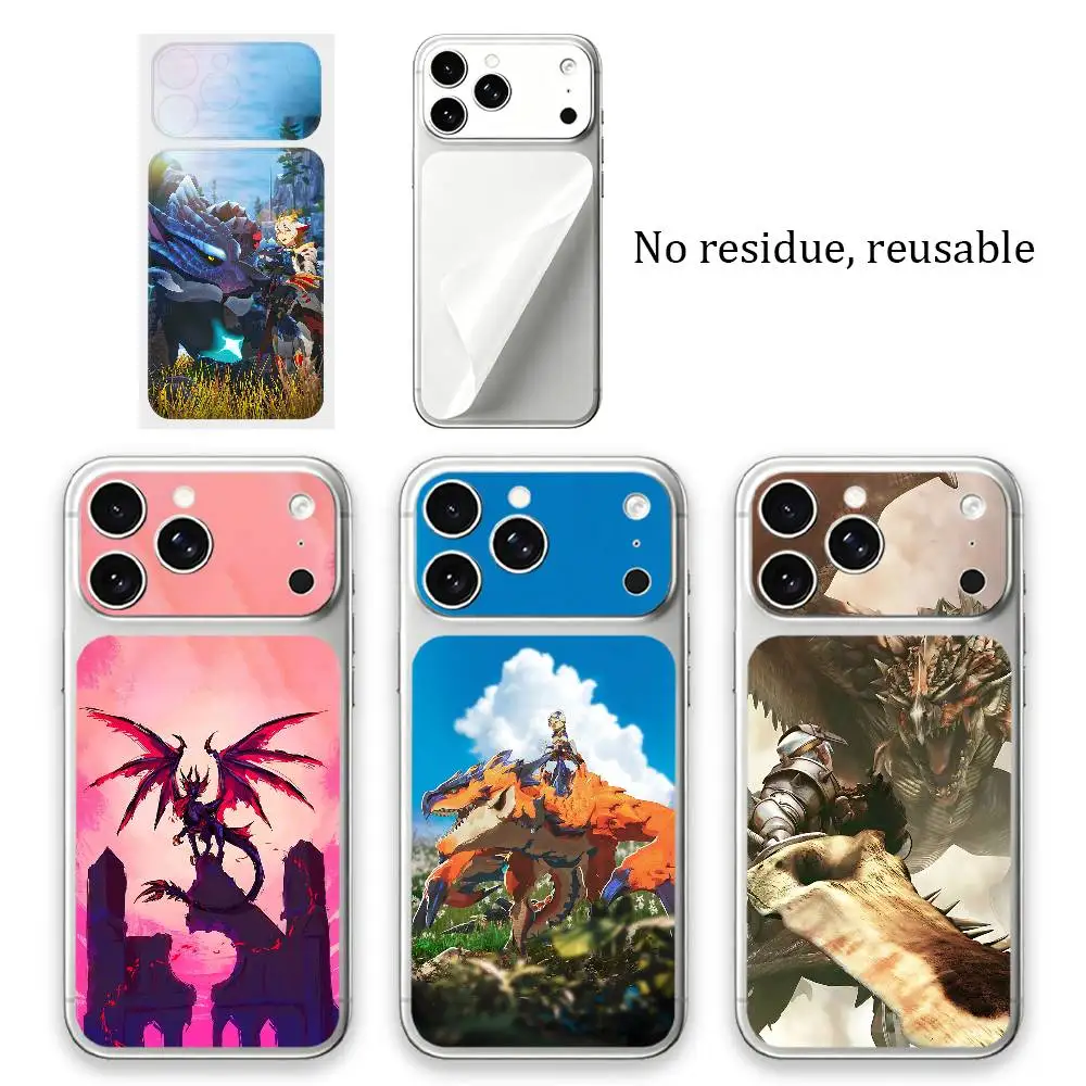 

M-Monster H-Hunter Dragon Full-coverage back film for iPhone 17 Pro Max, scratch-resistant protective film