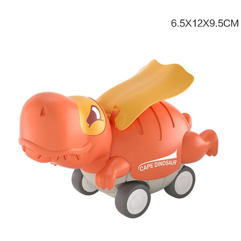 Children Press Dinosaur Toy Car Boys Baby Educational Fall Resistant Inertia Small Cars