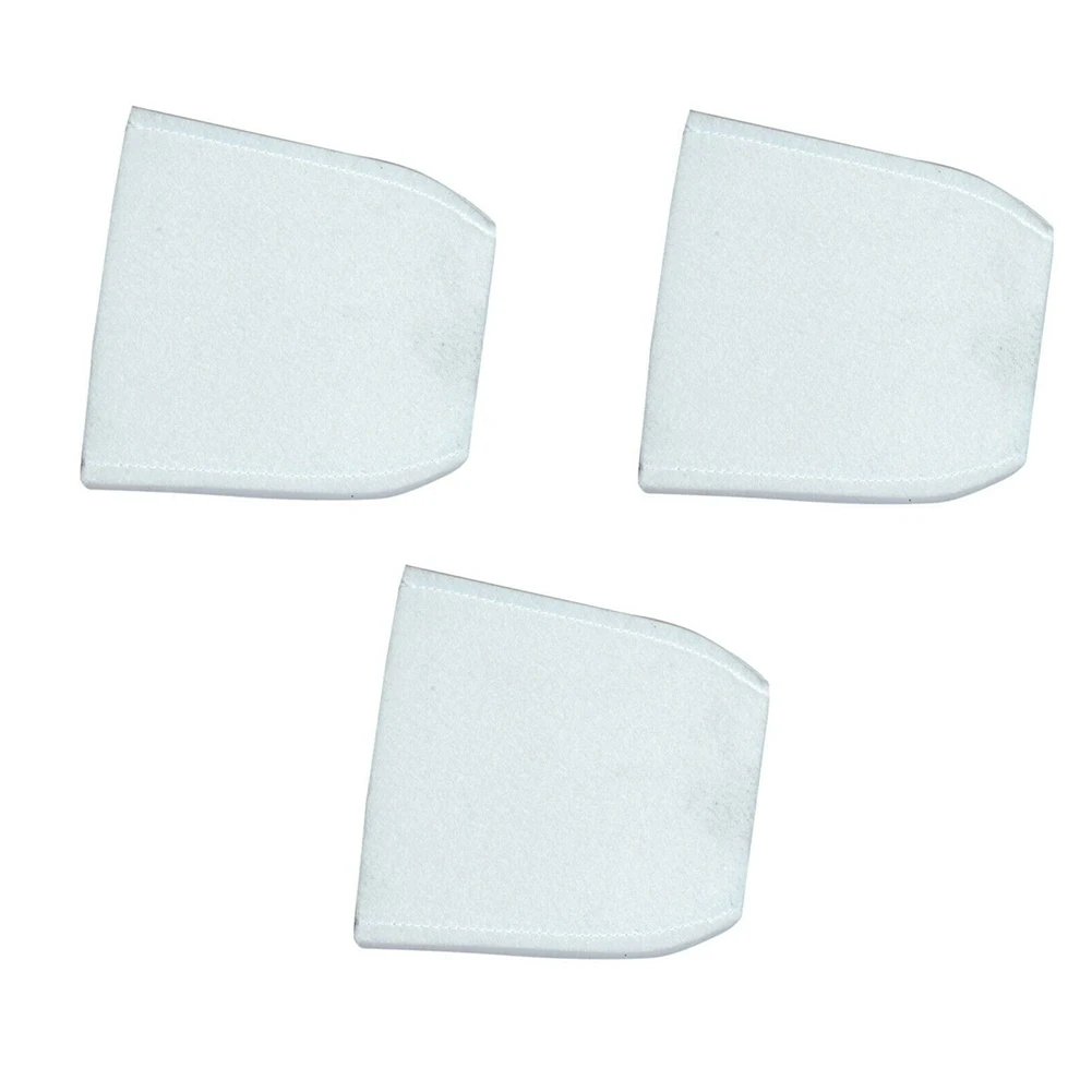 3Pcs Vacuum Cleaner Felt Filter For Makita CL180 DCL180 CL100DZ Series  4430603 Non-woven White Vacuum Cleaner Parts