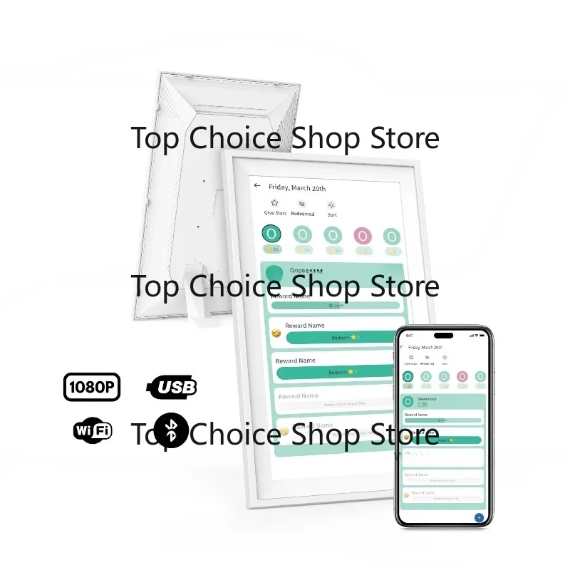 15.6-Inch Sm-art Andro-id 14 4 + 64GB Electronic Calendar Photo Frame Customizable Desktop  Chart To-Do Notepad
