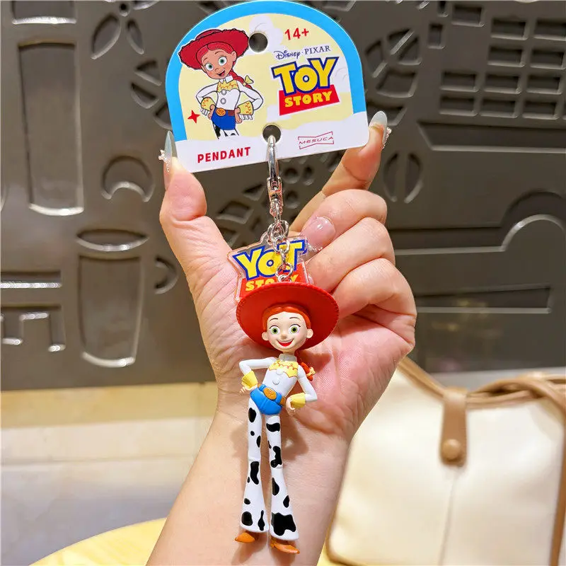 Pixar Toy Story Buzz Lightyear Woody Figur Schlüsselanhänger Taschenanhänger Taschencharme Paar-Geschenk für Rucksack-Dekoration Auf Lager – Detail 11