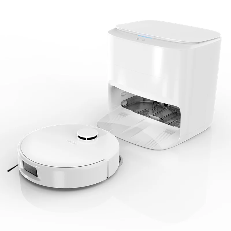Navigation Robot Vacuum Cleaner Automatic Lift Mops Wash & Dry Carpet Detection Ideal for Hard Floor, Tile