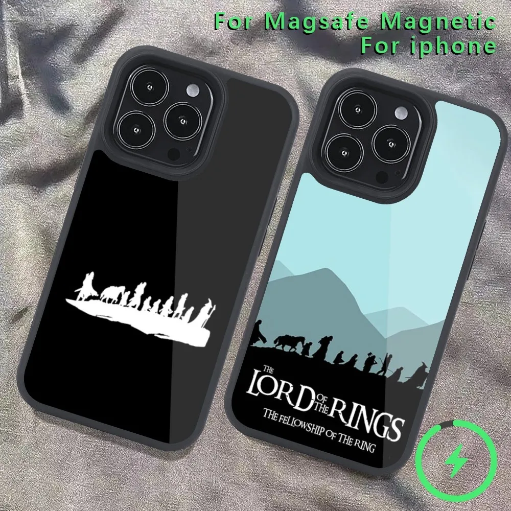 The L-Lord of the R-Rings Phone Case  For iPhone 14 13 12 11 15 Pro Max Magsafe Wireless Charge Plus Mini Cover