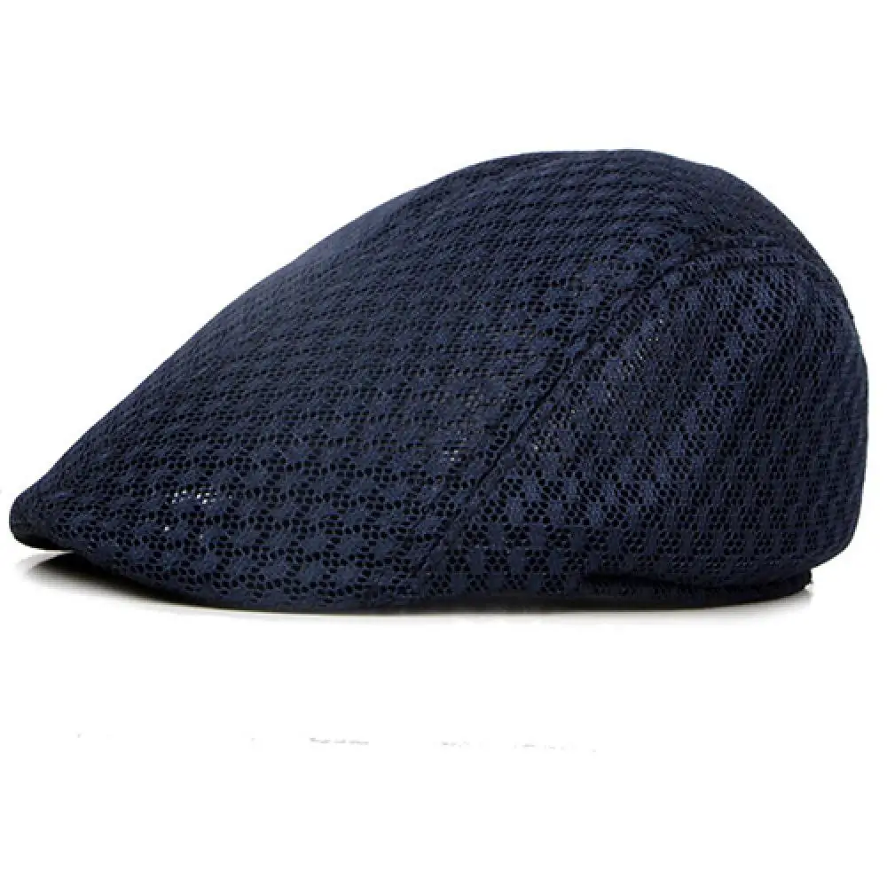 British Western Style Women Men Berets Fashion Duck Mesh Sun Flat Cap Golf Beret Newsboy Cabbie Baseball Hat Vintage Beret