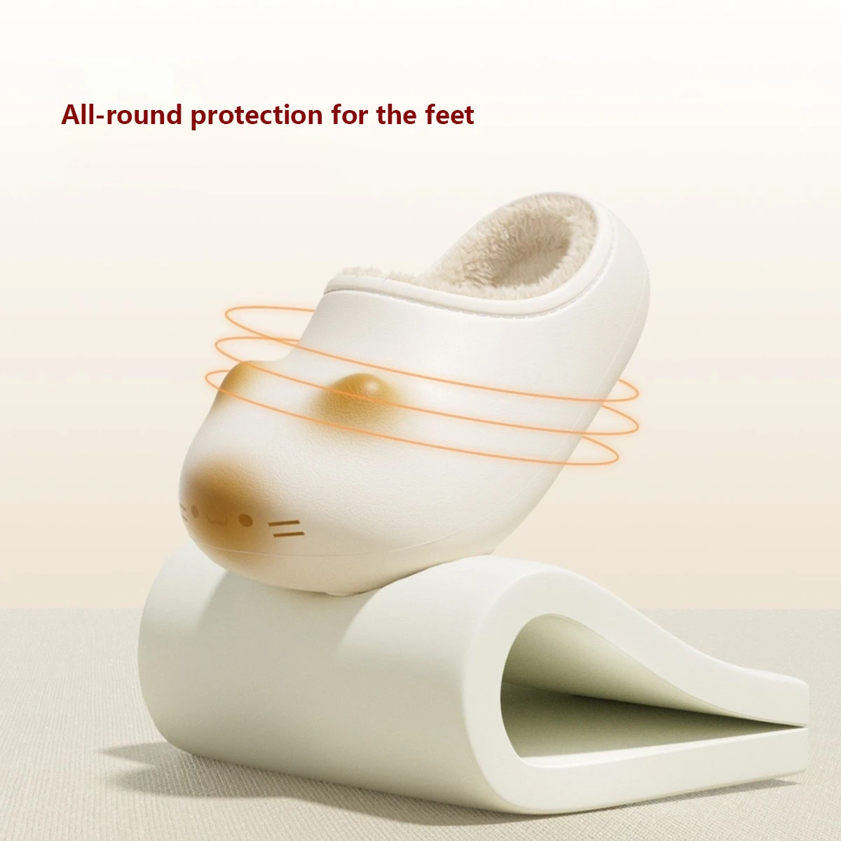 العلامة التجارية الفاخرة متعة تصميم هريرة أحذية للنساء 2025 جديد مقاوم للماء القط نِعال من الفراء المنزل قباقيب البغل المسطحة مع قاع باو باتن #5