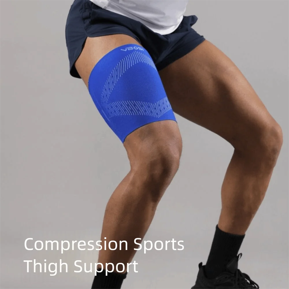 Hamstring Support Thin & Light Leg Guards Compression Elastic Leg Support Breathable Non-slip Upper Leg Sleeves Sports