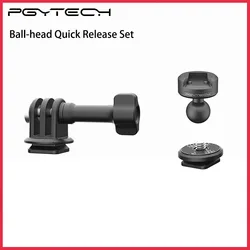 PGYTECH CapLock Ball-head Quick Release Set For Action Camera 20mm For GoPro Insta360 DJI and Smartphones